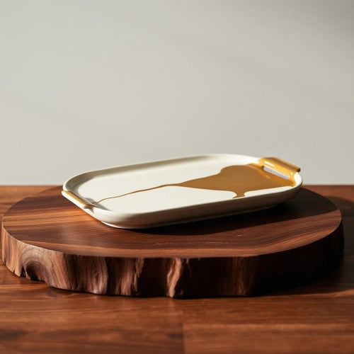 Glazed Ceramic Serving Tray